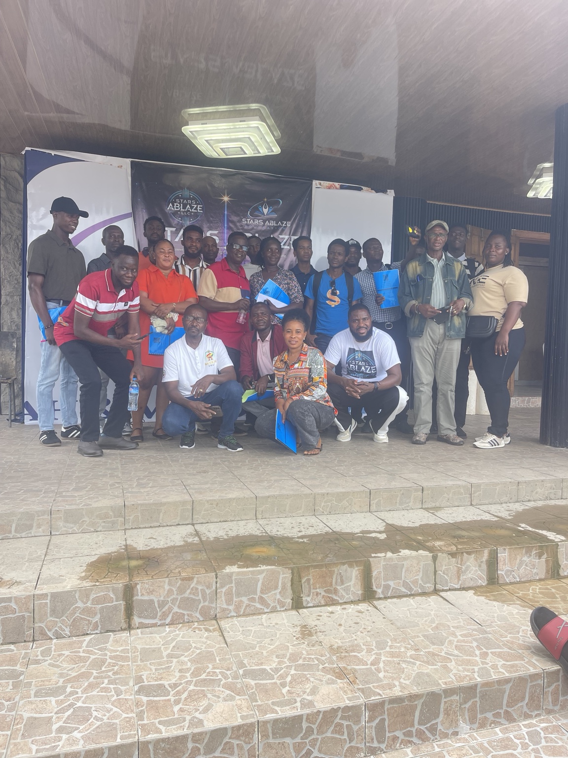 Full cohort group photo at the Free AI Training in Paynesville, Liberia
